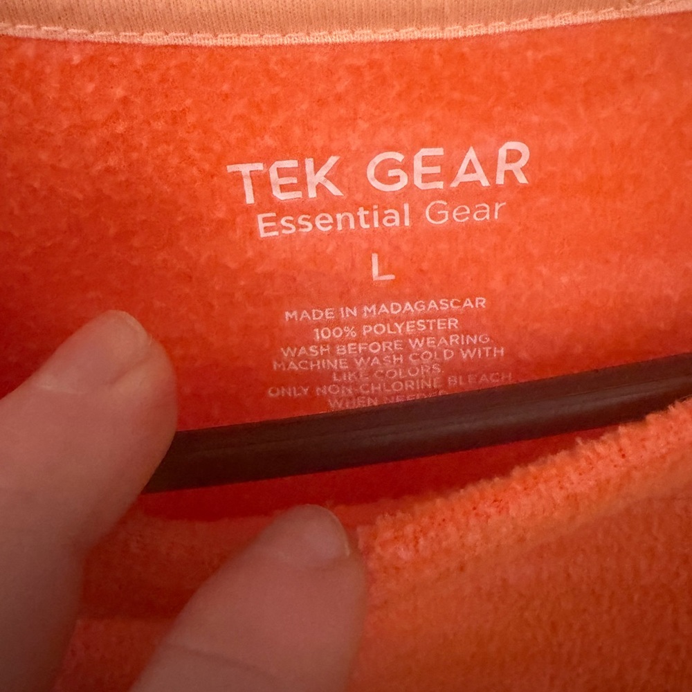 Tek Gear Vibrant Orange Pullover - Picture 3 of 3